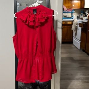 Red blouse